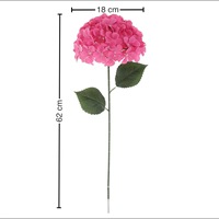 Flores Artificiales de Hortensia de Seda Grandes, Textura de Alta Gama, Acabado Hidratante, Decoración Floral de Calidad Hotelera para Bodas, Día de San Valentín