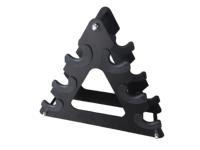 Support de rangement pour haltères en acier robuste à 4 niveaux en forme de A pour équipement de fitness en salle de sport