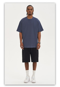 Nouveau T-<span class=keywords><strong>shirt</strong></span> <span class=keywords><strong>Homme</strong></span> <span class=keywords><strong>Rose</strong></span> 2026 en Coton Tricoté Anti-Boulochage 220g, Coupe Ample, Vierge, Décontracté, Style Streetwear - Product Image 5