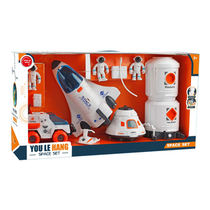 Giocattolo Educativo Scientifico per Bambini con <span class=keywords><strong>Navetta</strong></span> <span class=keywords><strong>Spaziale</strong></span>, Rover e Stazione, Set Giocattolo con Modello di Astronave e Astronauti - Product Image 1