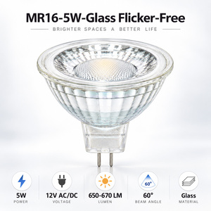 Bombilla LED MR16 de vidrio de 5W AC DC12V con carcasa de vidrio, foco MR16, reemplazo de halógeno para iluminación interior - Product Image 6