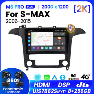 MEKEDE M6 PRO Sistema Multimediale Audio per Auto Android 12 QLED Display DVD per <span class=keywords><strong>Ford</strong></span> <span class=keywords><strong>S</strong></span> MAX 2006-2015 9 Pollici - Product Image 2
