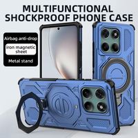 Étui magnétique en métal pour Motorola Edge 50 60 Fusion, TPU + PC rigide 2 en 1, nouvelle version 2025