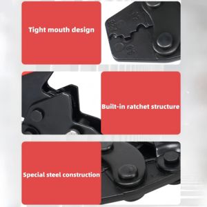 DIY alat Crimping tangan baja karbon, Tang cengkram Terminal Ratchet ganda dengan dukungan kustomisasi OEM - Product Image 4