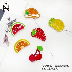 Fermacapelli a forma di artiglio della serie Fruit da 5,5 cm, accessori per capelli per donne e ragazze - Product Image 3