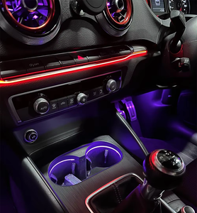 Luz Ambiental para Auto Audi A4L S4 RS4 B9 2017-2024, Diseño de Cielo Estrellado con Láser <span class=keywords><strong>Symphony</strong></span> 33 LED, Control por Pantalla/Aplicación/WeChat, Interior - Product Image 5