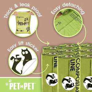 Custom Private Factory Recyclable Biodegradable Eco Friendly <b>Compostable</b> Plastic Dog Poop <b>Bags</b> Pet Waste <b>Bags</b> - Product Image 3