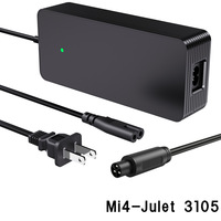 Cargador de Batería de 53.6V 54.6V 2A 2.3A con Certificación UL CE para Segway Ninebot XIAOMI Kukirin Super 73 Escooter Ebike, Batería de Litio de 48V
