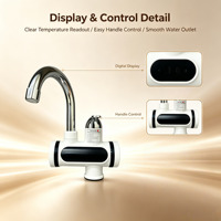 Robinet d'eau chaude électrique sans réservoir OEM 3500W, étanche IPX4, avec affichage LED, température constante, économie d'énergie, en plastique, pour usage domestique