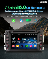 Système multimédia automobile Android 16 Erisin ES6563C pour Mercedes Benz Viano Vito Classe C/G/A, CarPlay sans fil, autoradio GPS