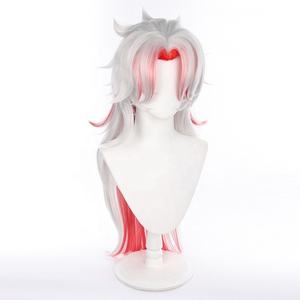 Arataki <span class=keywords><strong>itto</strong></span> วิกคอสเพลย์ยาว80ซม. อะนิเมะสีแดงออมเบรสังเคราะห์ฮาโลวีนปาร์ตี้ - Product Image 3