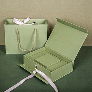 Special Paper Gold-Stamped Bronzing <b>Box</b>-In-<b>Box</b> Jewelry Packaging Ribbon Custom Logo Light Luxury <b>Gift</b> <b>Box</b> - Product Image 1