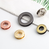 Kit de 10-12-21 mm de œillets métalliques de luxe Nolvo World pour accessoires de scrapbooking en cuir avec design ovale robuste