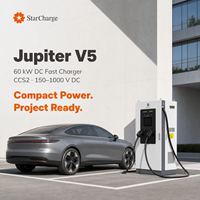 StarCharge Jupiter V5 Chargeur DC double CCS2 60 kW 120 kW pour flotte commerciale et stations de recharge de dépôts logistiques