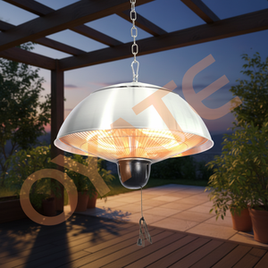 Chauffe-plat électrique extérieur pour <span class=keywords><strong>terrasse</strong></span> d'hôtel 1500W, utilisant des lampes chauffantes en fibre de carbone ou halogènes. - Product Image 5