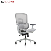 Chaise en maille ergonomique de haute qualité en gros d'usine formation avec accoudoir chaise de bureau pour visiteurs de bureau