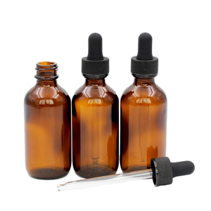 Luxury 10ml-100g <b>Empty</b> Amber Matte <b>Glass</b> <b>Bottles</b> for Essential Oils Skin Care Scrubs & Eyedrops Dropper Screen Printing Surface - Product Image 1