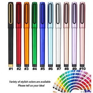 Custom 0.5mm Business Gel Pen With Logo Hotsale Fancy Black Signature Pen Learning Office Gift Cheap Gel Pen - Product Image 2