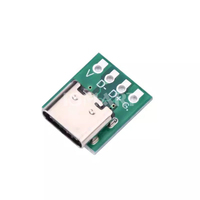 Conector tipo C USB 3,1 tipo C, 16 pines a 2,54mm, adaptador de placa PCB de prueba, enchufe para transferencia de Cable de línea de datos