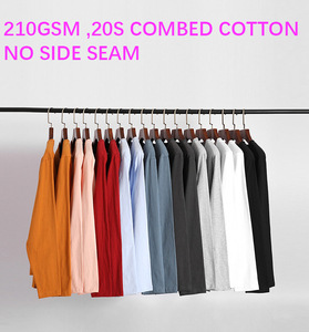 C220-8 210gsm 100% Cotton T-Shirt Với Biểu Tượng Tùy Chỉnh Dài Tay Áo Và Crewneck Rất Đẹp In Mô Hình Thấp Moq 2Pcs - Product Image 5