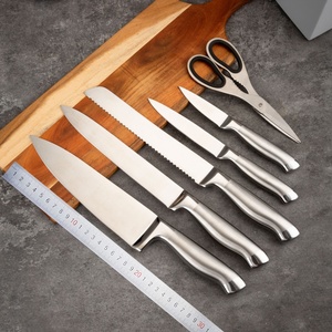 High Carbon Stainless Steel Kitchen <b>Knives</b> Chef <b>Knife</b> <b>Set</b> <b>Sharp</b> Blade Kitchen <b>Knife</b> <b>Set</b> with Wooden Block - Product Image 5
