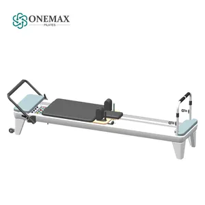 Onemax Premium Wit Aluminium Reformer Pilates Core Bed Metalen Opvouwbare Pilates Apparatuur Hervormers Machine Te Koop