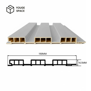 Revestimiento de Listones de WPC GS190, Moderno y Sencillo, Resistente al Humo e Impermeable, Cabecera Vertical de Listones de <span class=keywords><strong>Madera</strong></span> para Pared - Product Image 4
