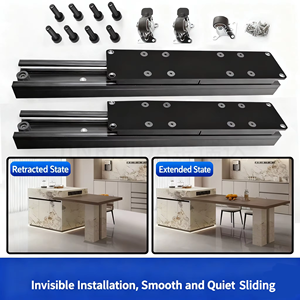 JIN RUI DA lisland طاولة عالية الحمل 47 * من من من طراز JIN RUI DA ، أجهزة سكك حديدية منزلقة تلسكوبية وظيفية حديثة لسطح الطاولة - Product Image 1