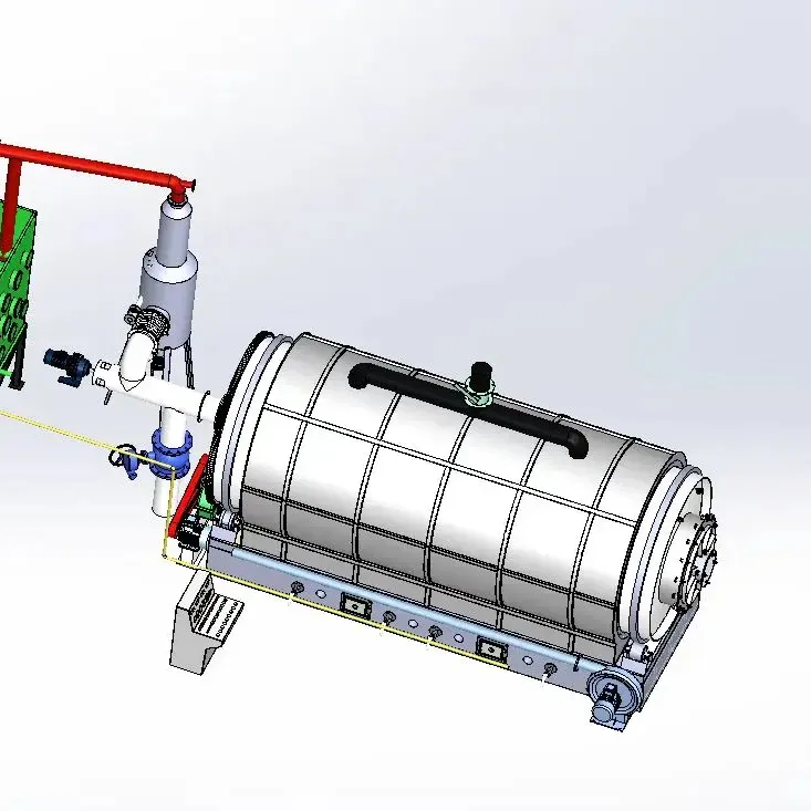 Заводская переработка шин для масляных машин Пиролизное оборудование для производства дизельных заводов