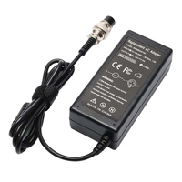Chargeur de batterie GX16 67,2 volts 3 ampères pour vélos et scooters électriques au lithium 60V (16S), scooter CityCoco 1000W à pneus larges, MotoTec Fatboy