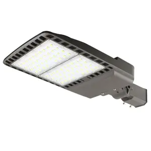 Luz de rua led exterior 200w, suporte para estacionamento, iluminação led, caixa de sapato