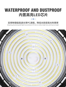 Projecteur LED UFO pour entrepôt industriel 100W 150W 200W <span class=keywords><strong>IP65</strong></span> Étanche Dissipateur de chaleur en aluminium Luminaire commercial - Product Image 2