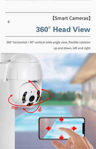 كاميرا A12 بدقة 1080P مع واي فاي وتطبيق Yilot، كاميرا مراقبة لاسلكية مع خاصية التحكم عن بعد وكشف الحركة - Product Image 4