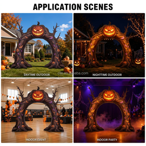 Arche publicitaire gonflable commerciale 6*3m, thème arbre d'Halloween, accessoires pour événements, promotion pour centres commerciaux et magasins, <span class=keywords><strong>CILE</strong></span> OEM&ODM - Product Image 4