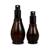 Flacon pulvérisateur en verre ambré personnalisé ODM, 10-100 ml, brume fine, rechargeable, atomiseur d'aromathérapie et de parfum