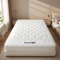 Euro Top 5 étoiles hôtel matelas à ressorts de poche souples grands Lots enfants matelas de lit en mousse à mémoire de forme unique Queen Size dans une boîte