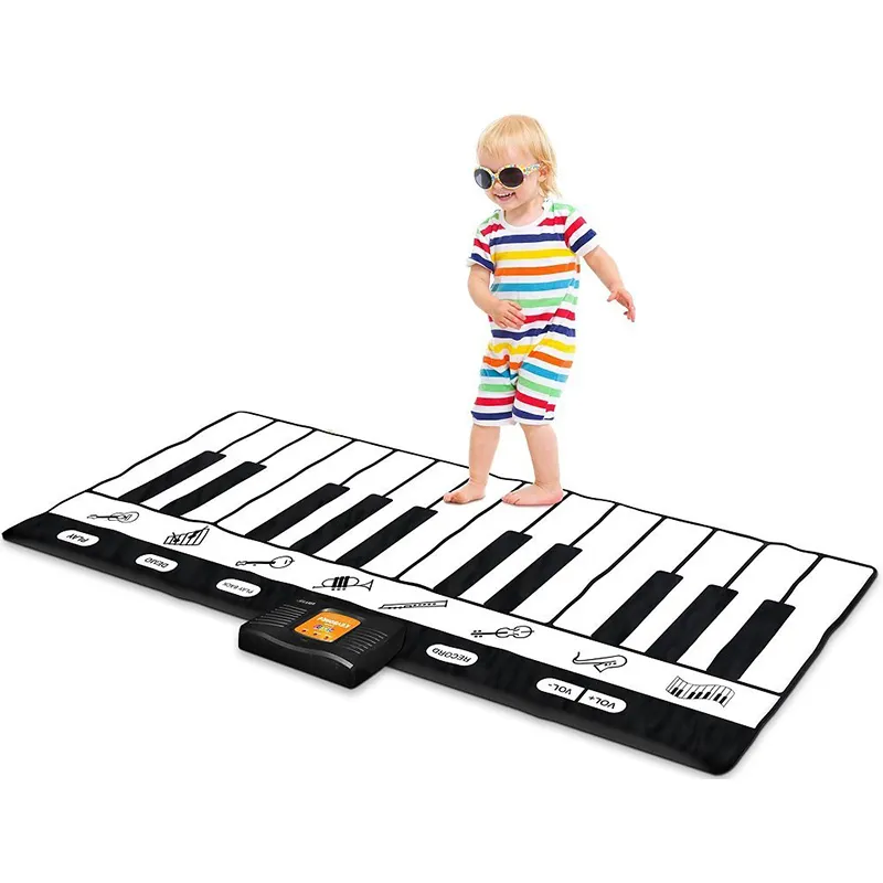 أطفال البيانو الموسيقية الرقص السجاد 24 مفاتيح عملاقة لوحة المفاتيح تلعب حصيرة
