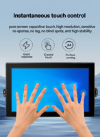 Écran tactile marin de 21,5 pouces avec traceur GPS, détecteur de poissons Garmin, navigateur GPS marin, revêtements anti-reflets