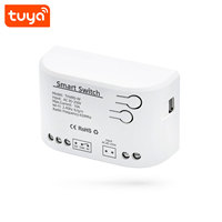 Interrupteur intelligent WiFi Tuya 1CH, relais intelligent, télécommande RF433, AC85-250V 10A 2200W, compatible avec Alexa Google Home PST-TYAC-1CH