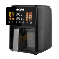 Friteuse à air numérique 1200W 4L en plastique à panier unique avec fonctions rôtissage, cuisson, grillade et déshydratation pour la cuisine domestique et la vente en gros