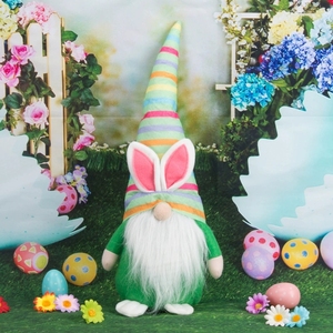 Nouvelle décoration de Pâques, gnome lapin, poupée sans visage, figurine, décoration de fenêtre, ornement - Product Image 4