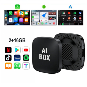 Boîte AI <span class=keywords><strong>CarPlay</strong></span> 2+16 Go 3-en-1 sans fil avec <span class=keywords><strong>CarPlay</strong></span>, Android Auto, YouTube, Netflix intégrés, GPS et double Wi-Fi - Product Image 1