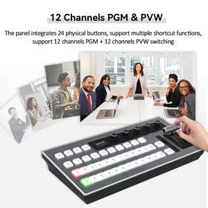 Heiße Videos tudio ausrüstung Vmix Video Switcher Mixer mit 12 Kanälen PGM und 12 Kanälen PVW zu verkaufen