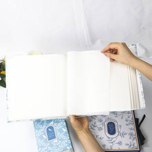<span class=keywords><strong>Album</strong></span> de papier ciré traditionnel vintage de qualité supérieure avec logo personnalisé, 80 pages vierges de bricolage pour <span class=keywords><strong>album</strong></span> <span class=keywords><strong>photo</strong></span> personnalisé - Product Image 3