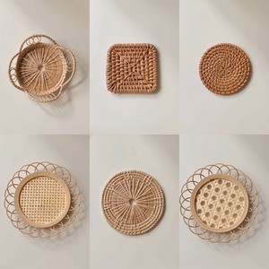 Set de table, sous-verre en rotin, assiette en rotin du Vietnam, fait main, décoration d'intérieur, panier de pique-nique naturel - Product Image 6