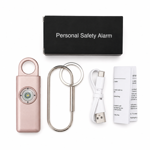Alarme <span class=keywords><strong>de</strong></span> sécurité personnelle SOS 130 dB, porte-clés rechargeable, alarme <span class=keywords><strong>de</strong></span> <span class=keywords><strong>panique</strong></span> d'urgence avec localisation GPS pour la sécurité des femmes en voyage - Product Image 6