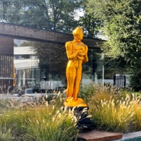 Statue gonflable géante personnalisée Oscar, modèle de trophée homme doré, figurine de récompense pour cérémonie de film, événement, fête, scène, publicité