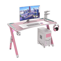 Bureau de jeu ergonomique multifonction en bois avec structure en acier pour la maison, le bureau, l'étude et l'utilisation d'un ordinateur portable - Conception d'angle