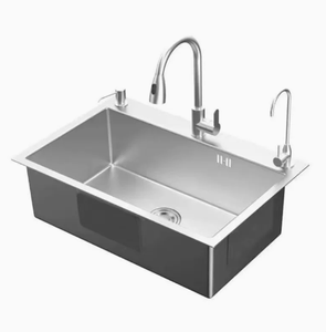 Grifo de Cocina de Acero Inoxidable con Monomando y Rociador Extraíble - Product Image 2