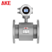 Débitmètre électromagnétique AKE EMF22 avec électrode Hastelloy doublée de PTFE, DC24V, RS485 Modbus, 4-20mA, IP65